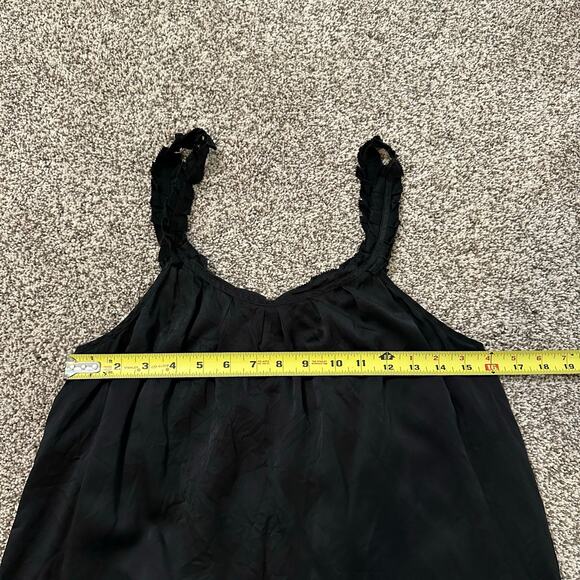7 For All Mankind black silk tank top size M - Picture 10 of 14